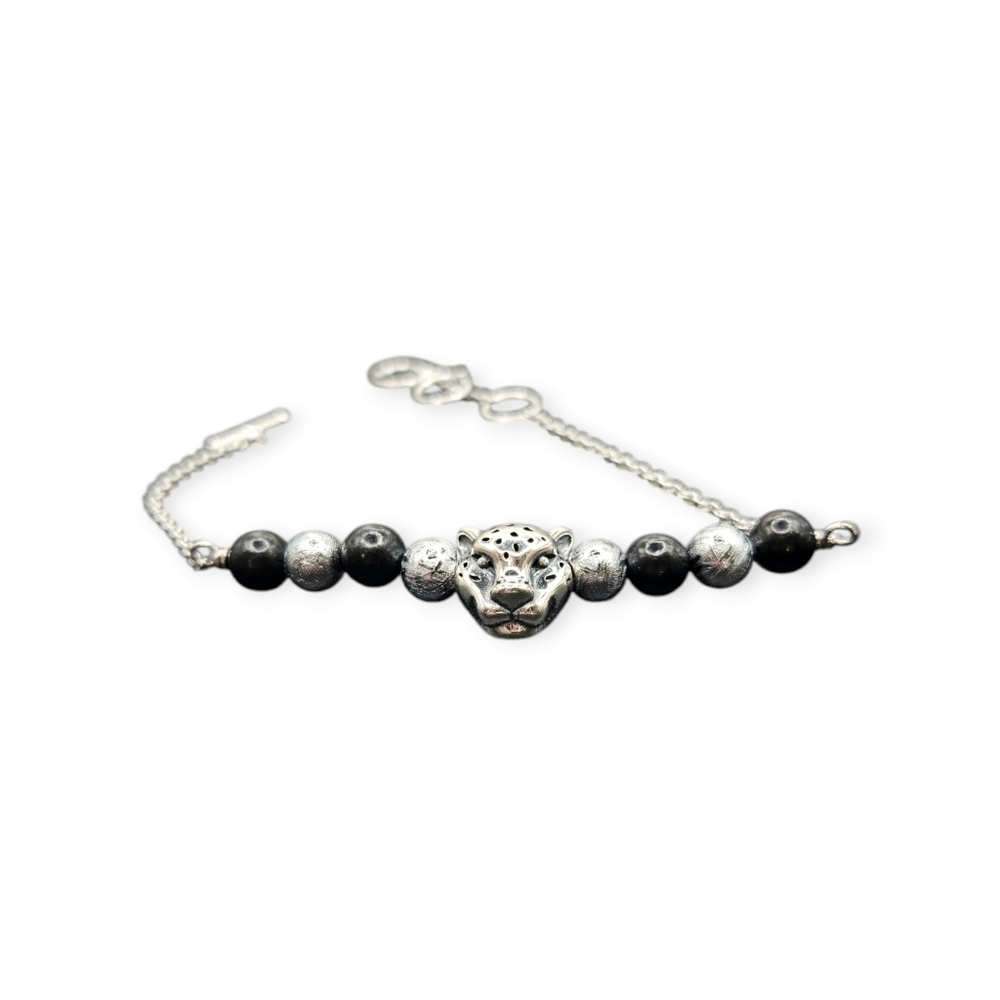 Meteorite and Shungite Bracelet